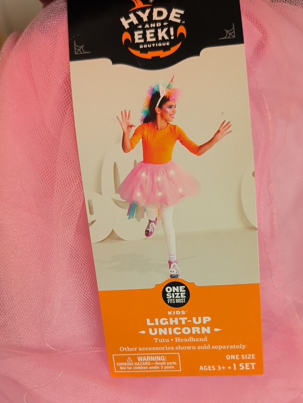 Kids' Pink Light-Up Unicorn Tutu